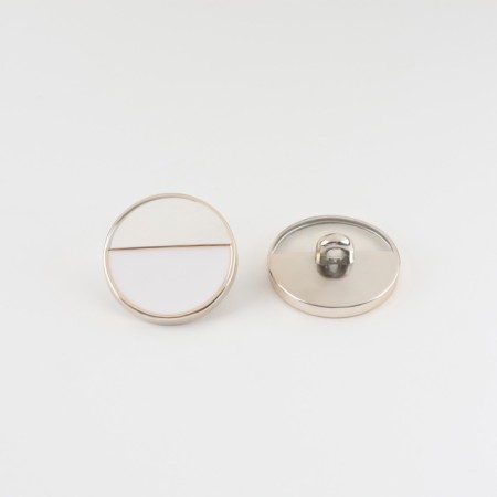 A set of plastic buttons on the leg, d = 25 mm, 5 pcs, white color-1