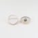 A set of plastic buttons on the leg, d = 25 mm, 5 pcs, white color