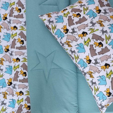Kid kit: blanket 160x220 cm, sheet 90x190 cm, pillowcase 50x70 cm-1