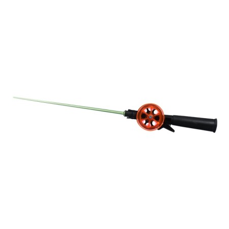 Winter fishing rod "techno" d = 55 mm, plastic handle, polycarbonate whip, mix-7