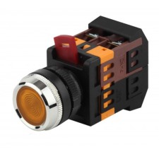 BBT30-BLFS-K05E ABLFS-22 Era button Yellow D22mm Neon 240V 1Z+1R