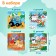 Puzzles 4 in 1 "from winter to summer", blue tractor