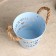 Kashpo "Bucket Flower Garden" Blue, 13x13x12cm