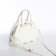Youth bag with a zipper, white color