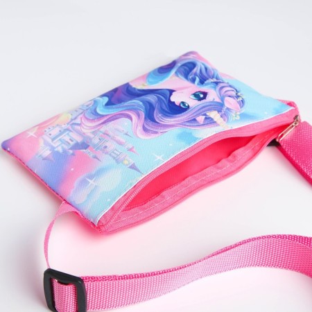Gift set for the girl "Magic Unicorn", bag, sticker, questionnaire, bracelet-5