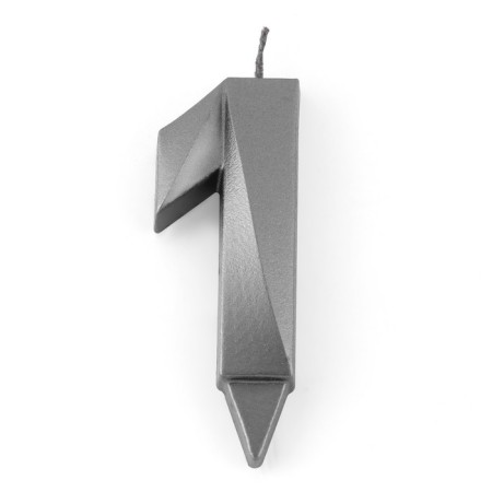 Candle in the Cake "Fine", number 1, graphite, 6.5 cm-2