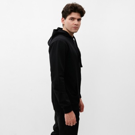 Men's sweatshirt with a hood Mist Men’s Casual Size 54, black-4