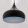 Suspension Bayerlux "Dome Duo" E27 Black-blue 24x24x18-118cm