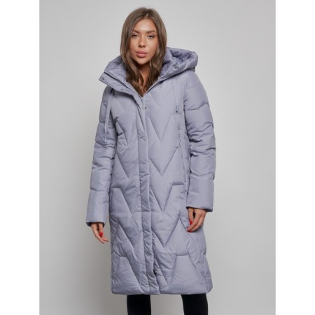 Coat insulated winter female, size 46, blue color-7