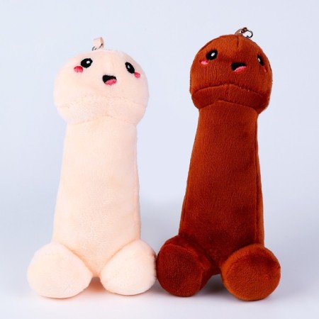 Soft toy "18+" on a key fob, 16 cm, color mix-3
