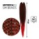 SIM-BRAIDS AFROKOSOS, 60 cm, 18 strands (CE), greasy/red color (#FR-10)