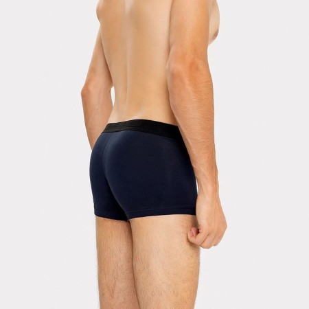 Set of men's panties boxers (2 pcs), dark blue color, size 50 (l)-1