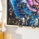 Key plastic, MDF 4 hooks "Blobochi on the flower" Rhinas, gold 29x1.8x29 cm