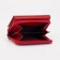 Women's wallet on the button, red color