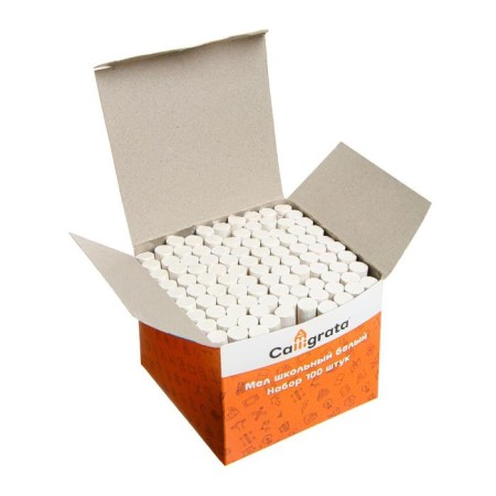 School, white, set 100 pieces, round, worthless, in a cardboard box-2