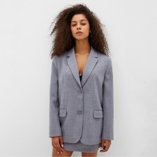 Women's jacket with buttons on the back MIST, R.XS-S, Gray
