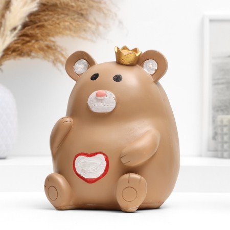 Копилка "Мишутка в короне" 14,5х14х17см-1