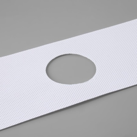 Curtain tape with holes for eyelets, d = 5 cm, 10 cm, 50 ± 1 m, white color-2