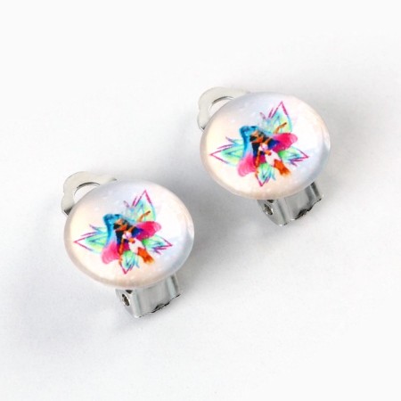 Earrings Clips "Cute Fleet", 1 x 1.4 x 1.8 cm-2