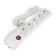 Luazon Lighting network filter, 5 outlets, 5 m, 3500 W, 3x1 mm2, 16 A, 220 V, with a fuse, white