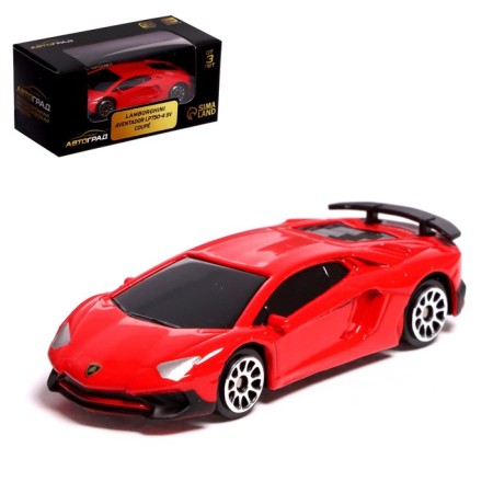 Metal machine Lamborghini Aventador LP750-4 SV, 1:64, Red color