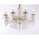 Crystal chandelier Ambrella Light, Classic, TR4945, 8HE14, white color, gold