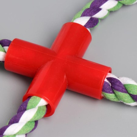 Toy training cable "eight", up to 27 cm, 110-130 gr, mix of flowers-1