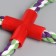 Toy training cable "eight", up to 27 cm, 110-130 gr, mix of flowers