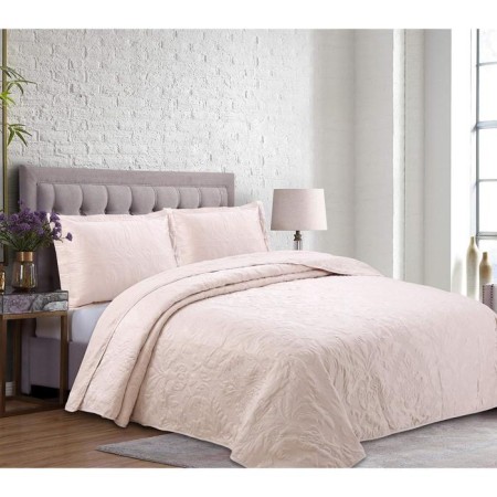 A set with a vertical bedspread, size 240x260 cm, 50x70 cm - 2 pcs, color cream-1