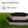 Galled flowerbed, 2 tiers, d = 60–100 cm, h = 30 cm, gray, Greengo