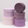 Set of round boxes 5 in 1 "lavender", 20 x 19 x 14 - 15 x 15 x 10 cm