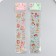 Plastic sticker with gold stroke "Anime Girls" MIX 6.7x30.2 cm