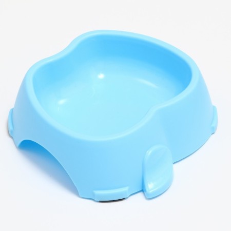 Plastic curly bowl 17.5 x 17.5 x 5.5 cm, blue-2