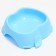 Plastic curly bowl 17.5 x 17.5 x 5.5 cm, blue