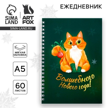 New Year. A diary with A5 embossing, 60 sheets of the "Magic New Year!"