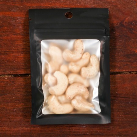 Pack Pak with a window, with Euroslot, black, 8 x 12 cm, 200 μm-2