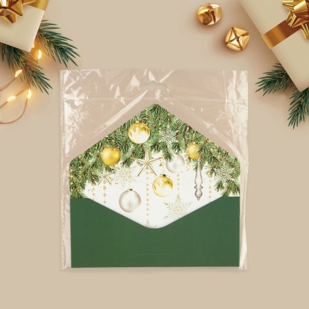 A set of gift envelopes “Happy New Year”, 8 pieces, software touch, embossing, 19 x 9.2 cm, New Year-19