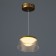 Bayerlux lamp "Dzeta" LED 24W 3000-6000K gold 18.5x18.5x9 cm