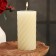 Candle-cylinder aromatic twisted "Jasminovid Madren", 7.5x15 cm