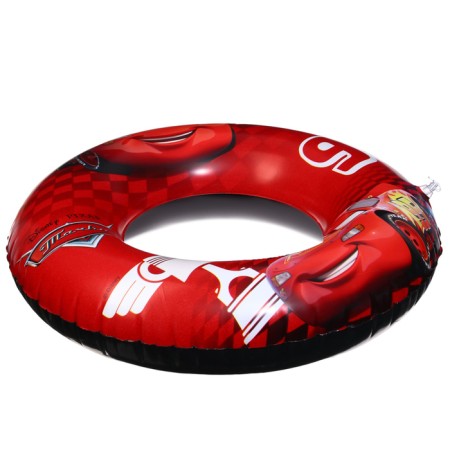 Circle of inflatable "wheelbarrows", for swimming 55 cm., Children's, red color-1