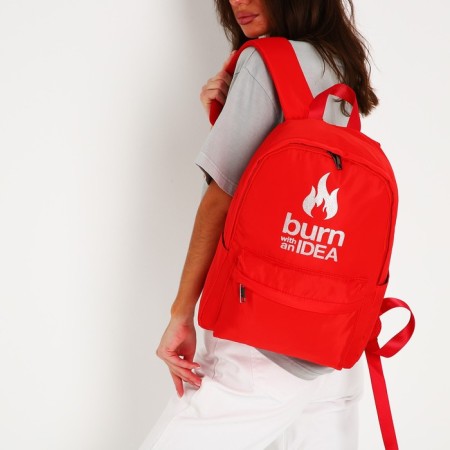 Burm with idea school backpack, red, 38 x 12 x 30 cm-9