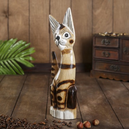 Souvenir tree "Striped cat" 4.5x9x30 cm-2