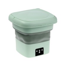 Portable mini-stying machine LWM-04 with a bucket of 6 l, folding, green