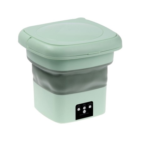 Portable mini-stying machine LWM-04 with a bucket of 6 l, folding, green