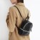 Open-ryukzak-mini made of artificial leather with lightning, black color