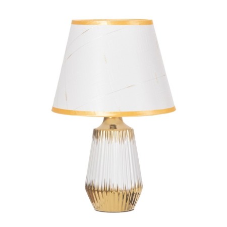 Table lamp "Carmen" 1x40W E14 white/gold 24x24x40cm-5