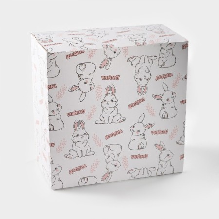 Dish for desserts "Bunny", d = 20.5 cm, white color-6