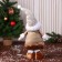 Soft toy "Santa Claus in a knitted cap, long legs" stands, 70x13 cm, brown