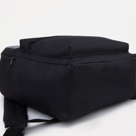 A backpack with a zipper, black color, "anime"-2