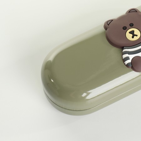 Case for glasses on the cracker, green color-2